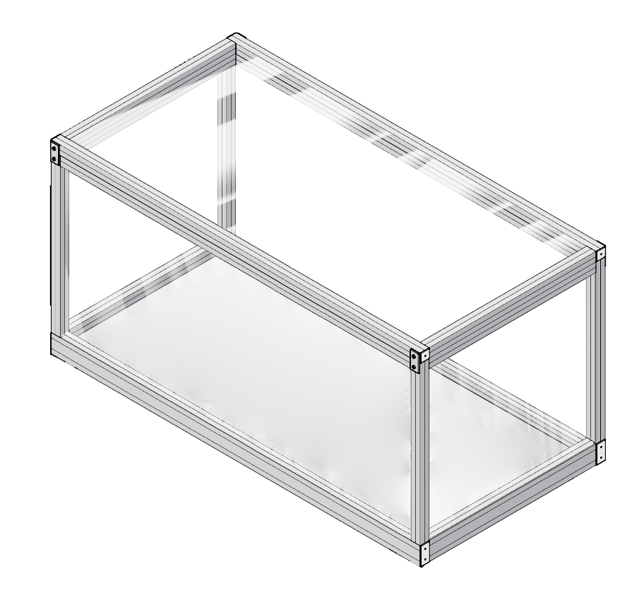 41-115-1SS MODULAR SOLUTIONS TIE PLATE 45MM X 90MM<BR>CREATE RIGHT ANGLE, S.S. HARDWARE, 1 THRU, 1 SLOTTED HOLE